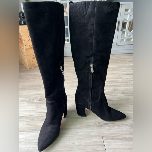 Sam Edelman Hai Knee High Boot , Black suede/ size 7.5 - Picture 6 of 10